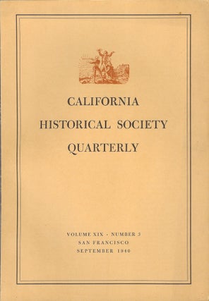 Item #16823 CALIFORNIA HISTORICAL SOCIETY QUARTERLY Volume XIX, Number 3. George L. Harding