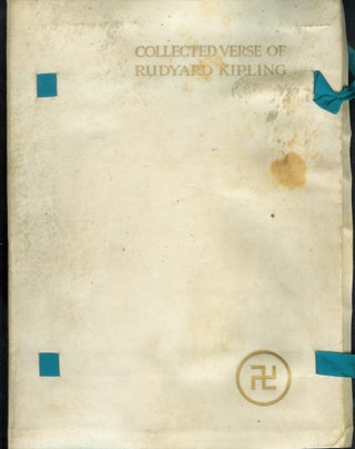 Item #17567 COLLECTED VERSE OF RUDYARD KIPLING. Rudyard Kipling