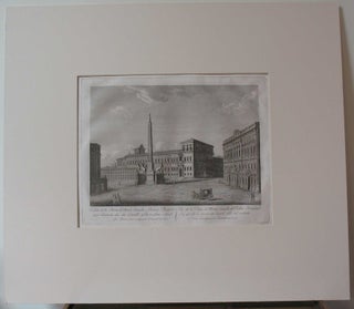 Item #18357 Veduta della Piazza di Monte Cavallo, e Palazzo Pontificio . . . (copperplate...