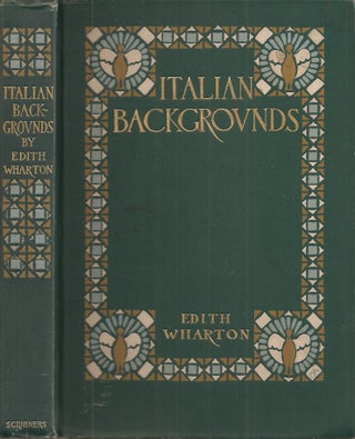 Item #20473 ITALIAN BACKGROUNDS. Edith Wharton