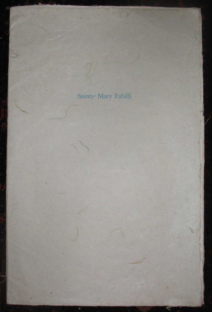 Item #21002 SAINTS: Nine Linoleum Blocks by Mary Fabilli. Mary Fabilli.