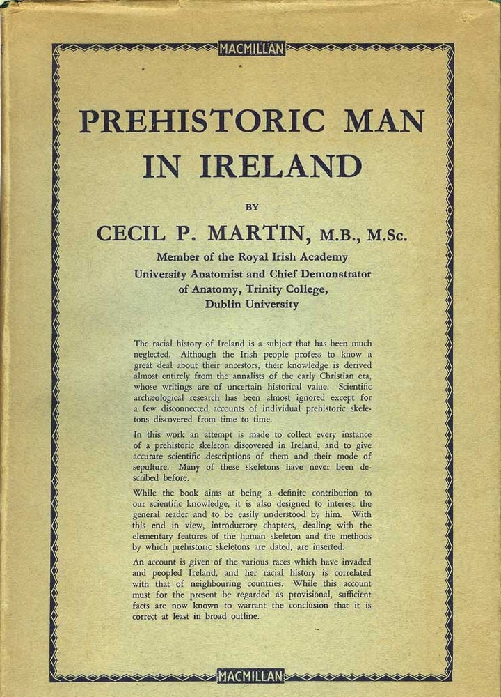 Item #21447 PREHISTORIC MAN IN IRELAND. Cecil P. Martin.