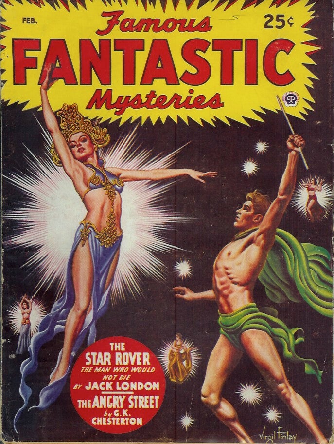 Item #21979 THE STAR ROVER. Complete in 1 issue (Vol. 8, No. 3 - Feb. 1947) of "Famous Fantastic Mysteries" Jack London.