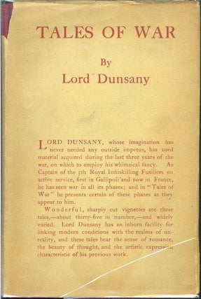 Item #22204 TALES OF WAR. Lord Dunsany