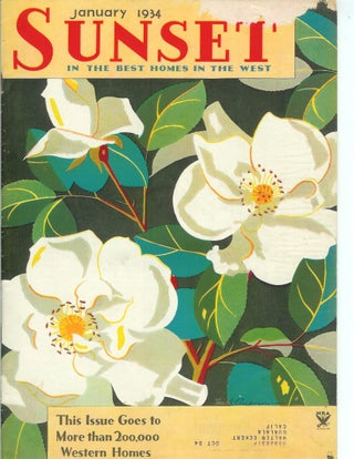 Item #22322 SUNSET MAGAZINE (The Pacific Monthly), Vol. 72, No. 1. January, 1934. Sunset