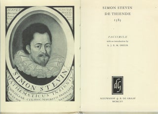 DE THIENDE, 1585. Facsimile with an introduction by A. J. E. M. Smeur.; .
