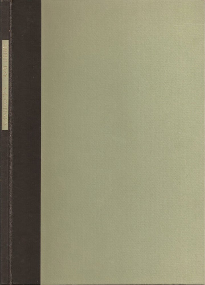 Item #23046 SIMPLE DAY: Selected Poems by A. E. Coppard. A. E. Coppard, Gerald Woods.