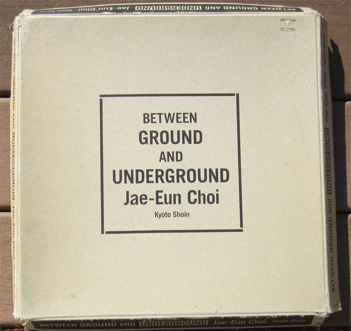 Item #23133 BETWEEN GROUND AND UNDERGROUND. Jai-Eun Choi, 1953- Korean.