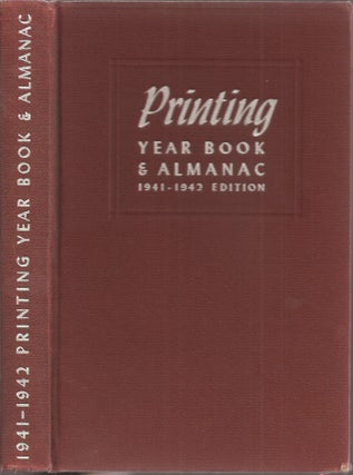 Item #23230 PRINTING YEAR BOOK AND ALMANAC, 1941-42. Charles C. Walden
