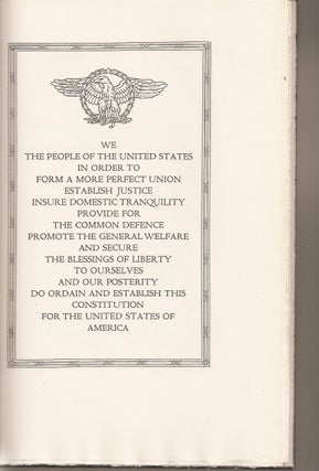 THE CONSTITUTION OF THE UNITED STATES OF AMERICA.