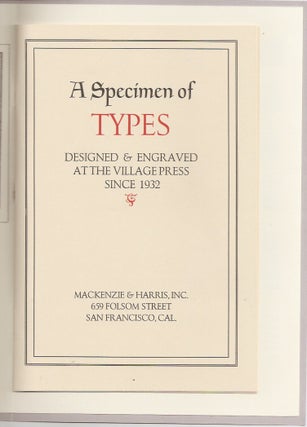 FREDERIC W. GOUDY'S PROPRIETARY TYPEFACES AND THE "LOST" GOUDY TYPES.