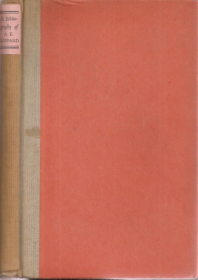 Item #23375 THE WRITINGS OF ALFRED EDGAR COPPARD: A bibliography by Jack Schwartz with foreword and notes by A. E Coppard. Jack. Foreword and Schwartz, A. E. Coppard.
