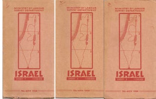 Item #23479 Ministry of Labour Survey Department MAP OF ISRAEL. Map of Israel